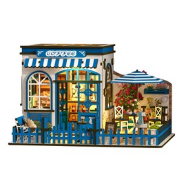 Book Nook Kit for Adults, 3D Wooden Miniature DIY House Craft Kit Book Nook Decor Bookshelf Insert Diorama Birthday Gift