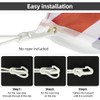 Adiwo 20 PCS Flag Pole Clip, Nylon Flagpole Clamp, Snap