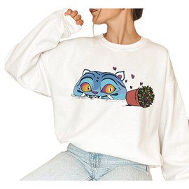 Demon Tiger Cat Sweatshirt, Demon Pop Hunters Movie T-Shirt, Korean Pop Music Idol Inspired Shirt, Korean Fantasy Animation Film Graphic Shirt (Design 3)