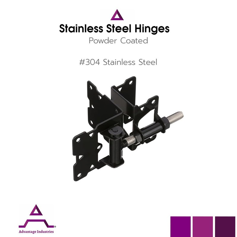 Advantage Industries Stainless-Steel Self-Closing Gate Hinge | Horizontal Adjustable |