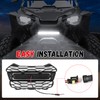 Front Mesh Grille with Adjustable LED Light Bar for Honda