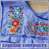 Coume Traditional Mexican Apron for Women with Pockets Kitchen Apron