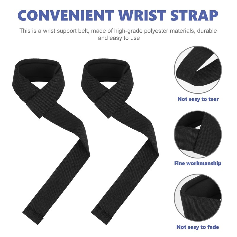 Outanaya 2Pcs Professional Wrist Strap Breathable Fitness Gym Strap for