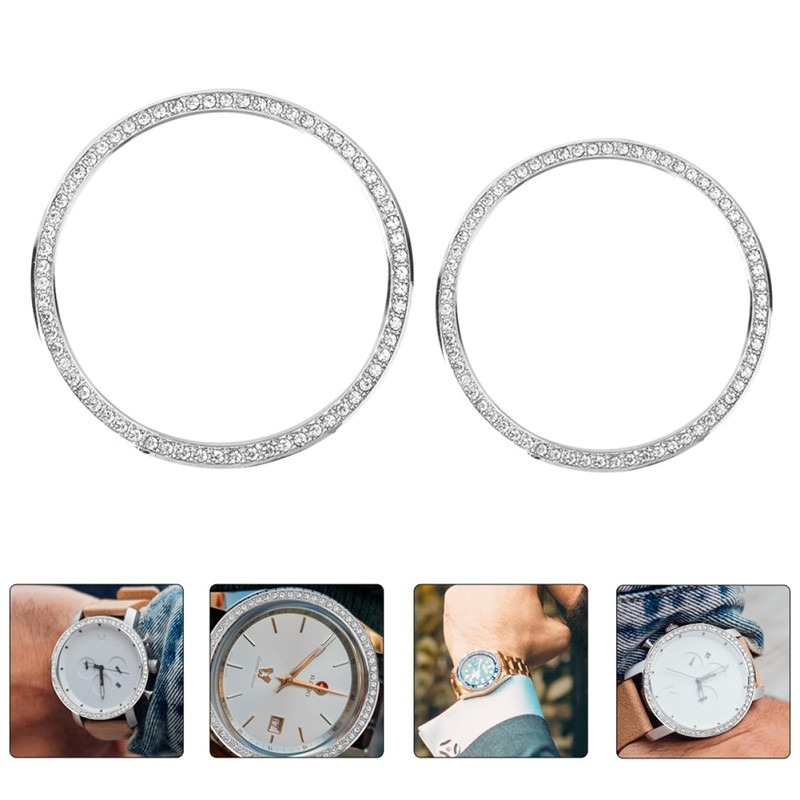 DOITOOL 2pcs Bezel for Watch Watch Case Upgrade Stylish Accessory
