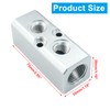 Litoexpe 2 Way Pneumatic Manifold Air Distribution Block, G1/2 Supply