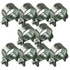 7-9mm Zinc Plated Mini Fuel Hose Line Pipe Clips x10