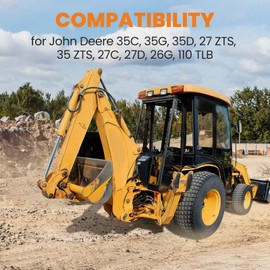 maXpeedingrods Excavator Quick Attach Bucket Ears Fit for John Deere 27/35 ZTS & 110TLB, Carbon Steel