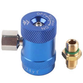 Car A/C Quick Adapter Low Pressure Fluoride Liquid Filling Couplers Connectors Kit HS‑1234YF