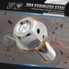 NICECNC M8X1.25 Sliver Magnetic Oil Drain Plug Bolt Compatible with