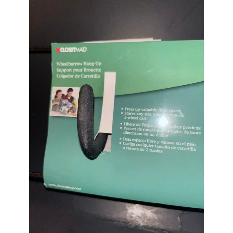 Closetmaid Wheelbarrow Hang-Up Heavy Duty Model 93558 Easy Use Space