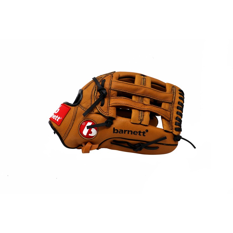 BARNETT SL-127 REG Leather baseball glove, outfield, size 12.7'', brown