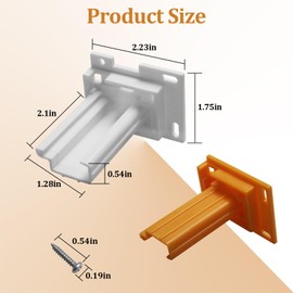 RV Drawer Slides Brackets Replace for RV Designer H307, 3/4” Drawer Slide Socket, RV Drawer Hardware Including Left and Right (1-1/8” Total), Fits in Most RV Drawers