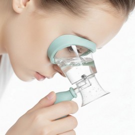 Minuz Clear Eye Portable Eye Washer, Blue, 1 Piece / 미누즈 맑은 눈 휴대용 눈 세척기 안구 세척기, 블루, 1개