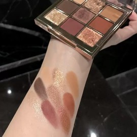 Leffis 9 Color Highly Pigmented Eye Makeup Palette, Matte Shimmer Metallic Eyeshadow Pallet Long Lasting Blendable Natural Colors Make Up Eye Shadows Cosmetics Gift Kit