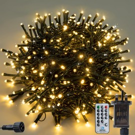 ZBQEJ Fairy Lights,300LED/30M Christmas Lights, Garden Party Decorative Lighting,Outdoor Indoor Fairy Twinkle Lights 8 Modes IP44 Connectable for Bedroom,Garden, Party, Camping (Warm White)
