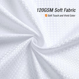 Gibelle Small Stall Shower Curtain 36 x 72, Narrow Half Waffle Weave Textured Fabric Shower Curtain for Bathroom, Water Repellent, Machine Washable, White