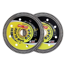 Solidure 2Pcs Diamond Saw Blade 4" Super Thin Diamond Blade for Tile Ceramic Porcelain Granite Marble