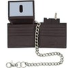 Bikers RFID Safe Pure Leather Bi-fold Chain Wallet Key Holder