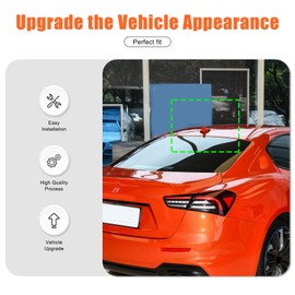 Car Roof Shark Fin Antenna Cover Cap Trim Fit for Maserati Ghibli Quattroporte 2017-2024, Car Exterior Decoration Accessories (Carbon Fiber Pattern)