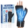 Wisesso Wrist Ice Pack Wrap, Reusable Ice Gloves for Hot