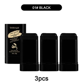 Hair dye comb Disposable,Easy to Color, Portable for Quick Touch - Ups, Covers Gray Hair, Resists Fading and Clumping:_3PCS-01#BLACK