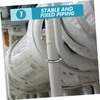 jojofuny 90mm Pipe Clamp Split Ring Hanger Galvanized Steel Wall