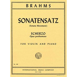 (IMC489) BRAHMS Sonatensatz (Scherzo) Violin and Piano