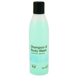 McKesson Skin and Hair Cleanser 8 oz. Case of 48 Shampoo & Body Wash with Lanolin, Aloe Vera and collagen. Skin care solution for showers or baths. Natural conditioners & Pleasant Summer Rain Scent.