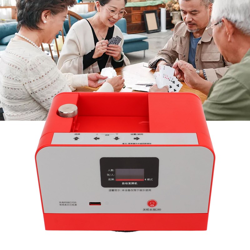 Playing Card Machine Smart Mini Automatic Deck Shuffler Electric Card
