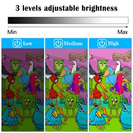 Ratukall LED Light Pad for Diamond Painting Kit, A4 Diamond Art Light Board, Tracing Light Table Box with Diamond Painting Accessories Tools Set for Full Drill & Partial Drill 5D Diamond Art Project