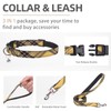 PUPTECK Adjustable Dog Harness Collar and Leash Set Step in