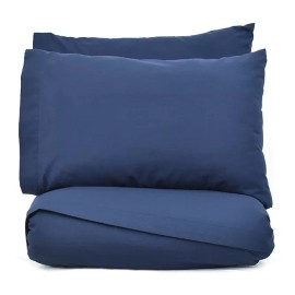 Vianney Juego De Sábanas Viasoft Marino Individual Vianney