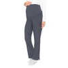 Med Couture Women's Maternity Pant, Pewter, Large Petite