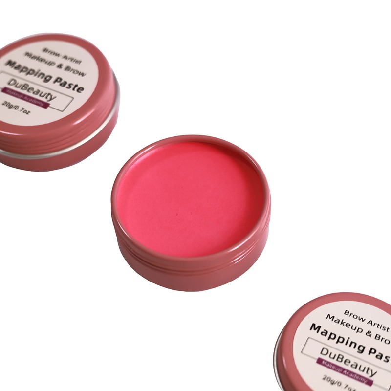 20g/0.7oz Microblading Brow Marker Tool Pink Tattoo Brow Paste Permanent