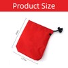 Cehoo Red Small Waterproof Drawstring Storage Bag 3Pcs Portable Nylon