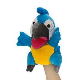 lilizzhoumax Parrot Hand Puppet Cuddly Toy Animal Kawaii Cute Role Play Interactive Early Education Toy for Children Gift for Children Perfect for Puppet Theatre