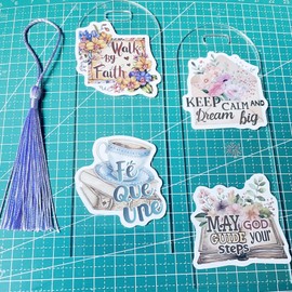 20Pcs Acrylic Bookmark 2 mm Thick,Blank Acrylic Bookmarks with 20Pcs Tassels,DIY Crafts for School Activities Family Party Decoration Friends Colleague Gifts Shop Multipurpose Tag and More