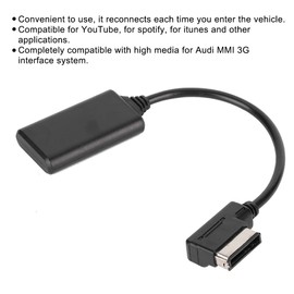 Car Radio Audio Adapter Cable, Car Bluetooth 5.0 AUX Music Interface Adapter Audio Cable AMI MMI MDI Fits for Q5 / / / R7 / S5 / Q7 / A6L / A8L / A4L Terminals and Harnesses