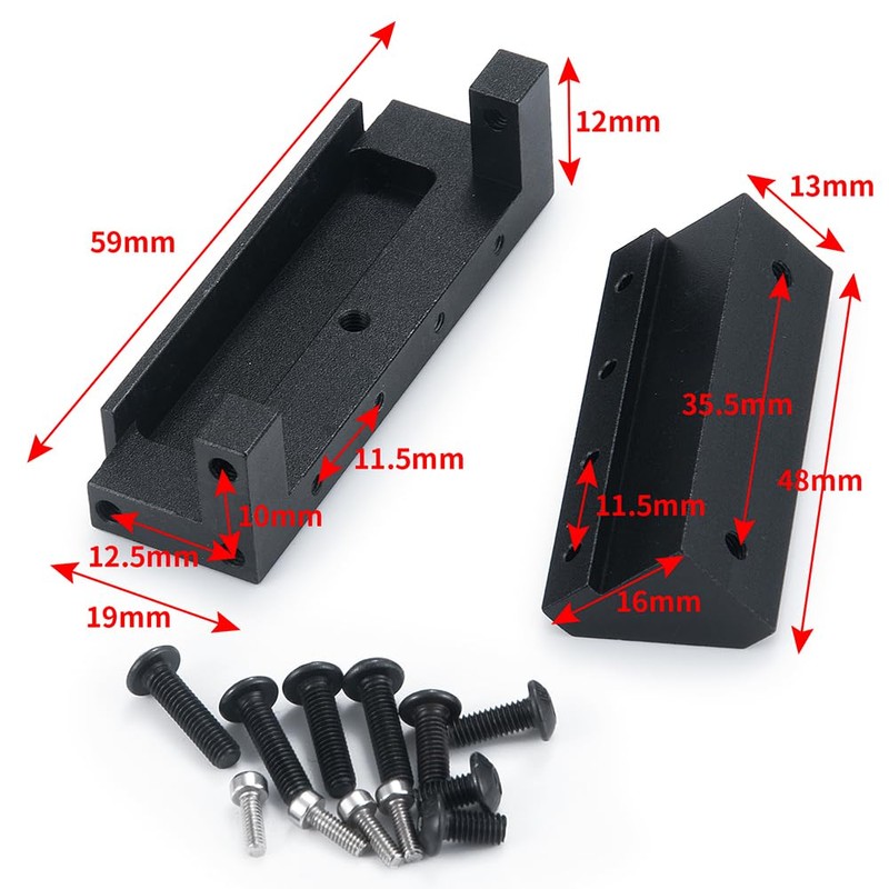 WEFEINO RC Shell Connector Mount Holder Bracket for 1/14 Tamiya