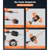 Housolution Hand Drill - 3/8" (10mm) Capacity Hand Drill with