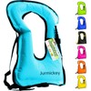 Inflatable Snorkel Vest Adults, Portable Snorkel Jacket, Buoyancy Vest for