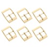 uxcell Metal Roller Buckle, 6Pcs 0.98" Single Prong Belt Buckle