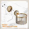 Vintage Wall-Mounted Toilet Paper Holder with Wire Basket Design, Antique
