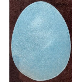 Unbranded TURQUOISE POLKA DOT FELT EGG ENVELOPE