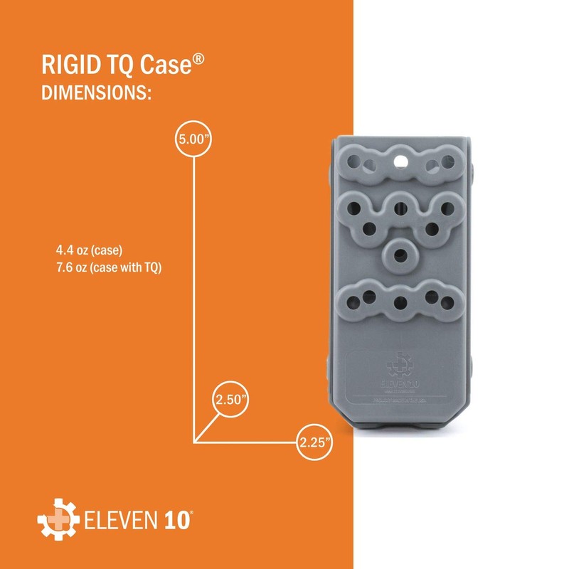 Eleven 10 Rigid TQ Case for C-A-T Tourniquet, Basketweave, Belt