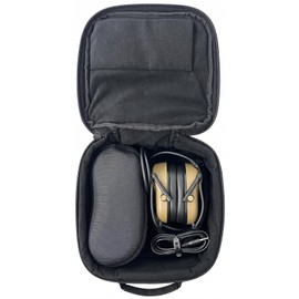 ULIONTAC Ear Protection Storage Bag - Compatible for Common Size Shooting Earmuff Handy With Crossby Strap Accessories (Black)
