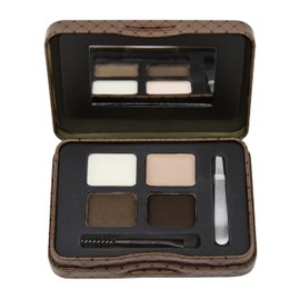 L.A. Girl Inspiring Brow Kit, Dark and Defined (Dark), Brow Wax 0.035 oz., Brow Powder 0.15 oz., Includes Tweezers and Dual Ended Brush with Spoolie