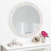 Mosaic Mirrors for Wall 24 Inch, Natural Mother of Pearl