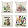 Leeelyan Easter Cushion Cover 45 x 45 cm 45 x