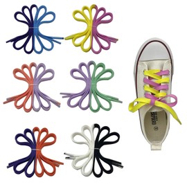 6 Pairs Dual Colored How to Tie Your Shoes For Kids,Fun & Easy Shoe Tying Practice Kit,Learn to Tie Your Shoes For Kids Beginners Early Learning Teaching Educational